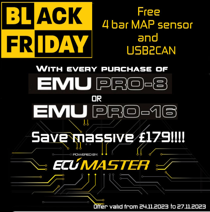 Black Friday PRO-8 Free USB2CAN and Ecumaster MAP sensor