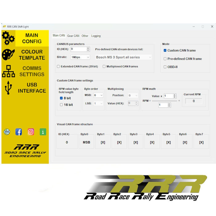 Can Shift Lights module CSL