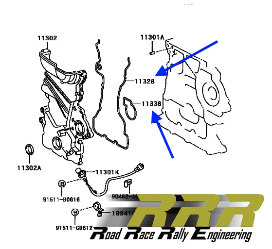 2ZZ chain cover set of Toyota gaskets
