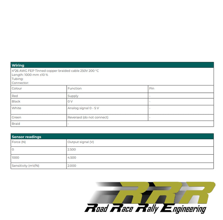 VGS-T In-Line Gearshift / Flat shift Load Cell / Sensor