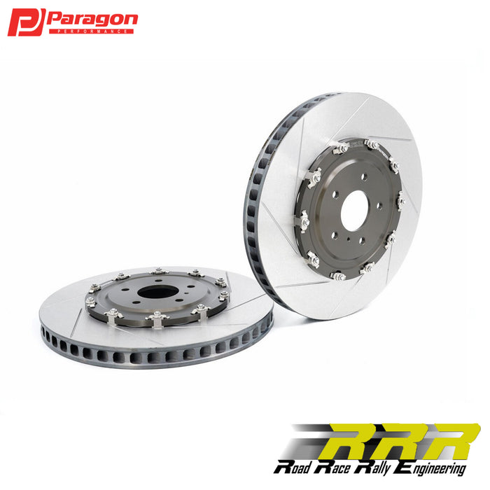 Paragon 2-piece Rotors Front Pair 380mm x 34mm (14.96” x 1.34”) - Nissan GT-R R35 (CBA) - Stock Size