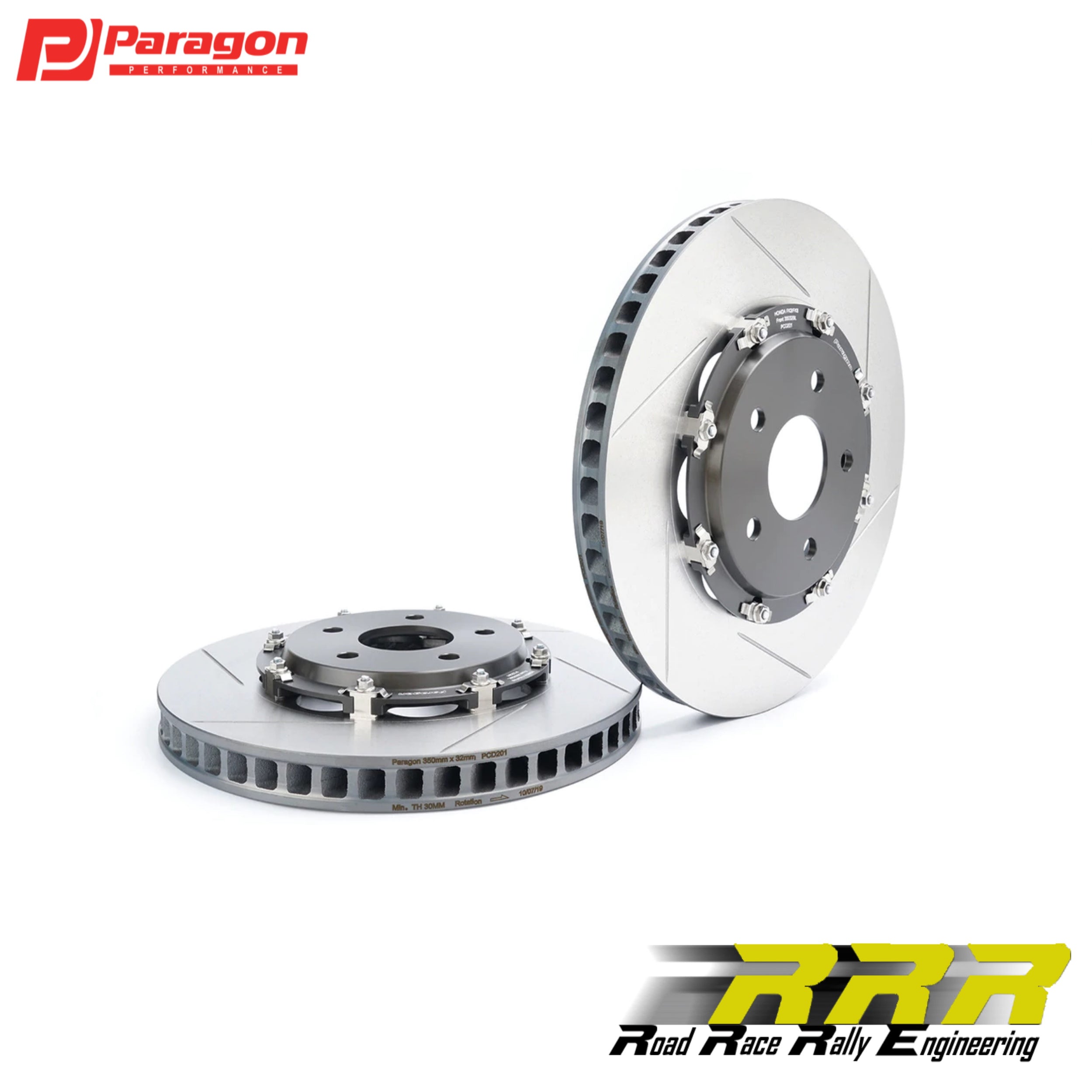 Paragon 2-piece Rotors Front Pair 350mm x 32mm (13.78” x 1.26”) - Hond ...